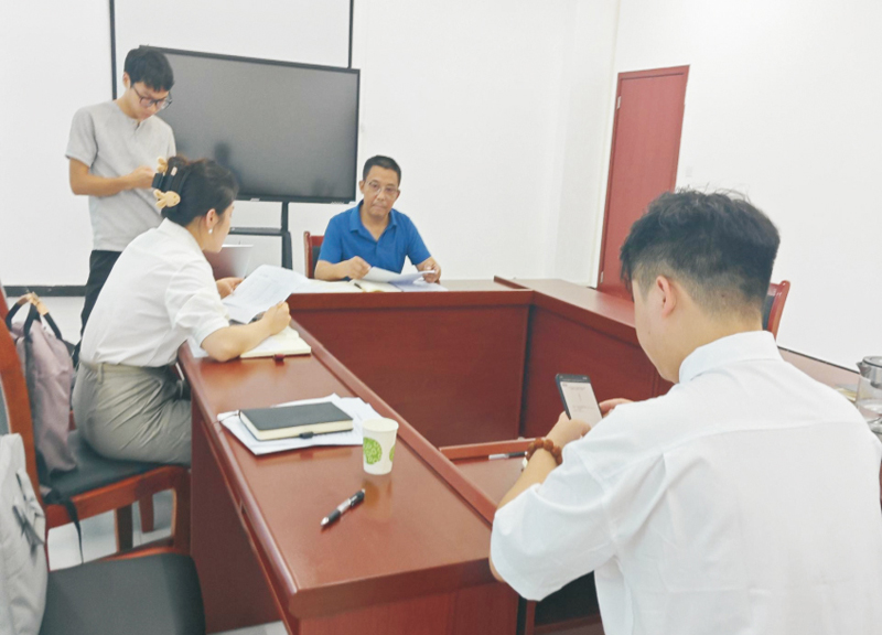 到访企业讲解国债项目验收注意事项