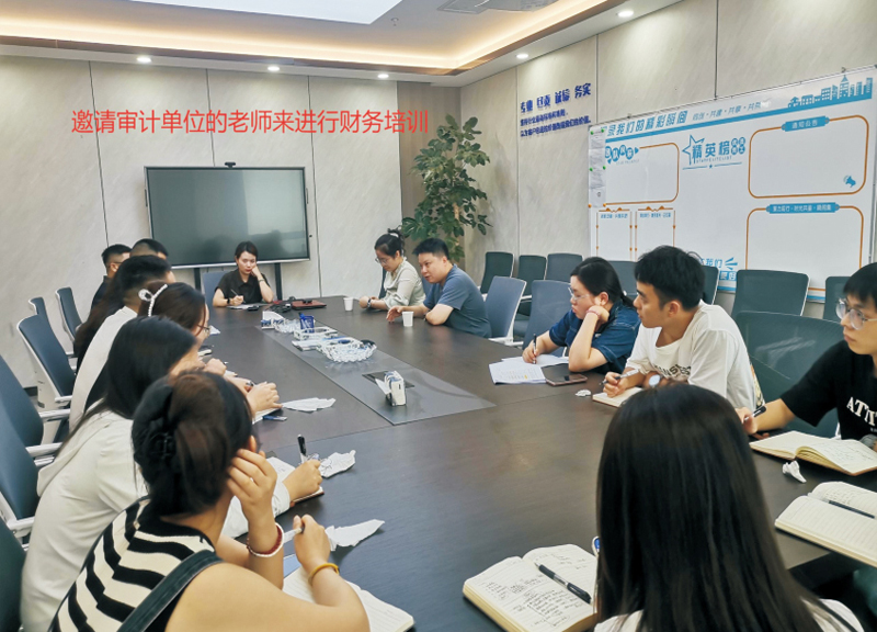 邀请审计单位老师进行财务培训