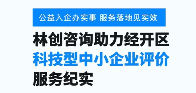 公益入企办实事，服务落地见实效——林创咨询助力经开区科技型中小企业评价服务纪实
